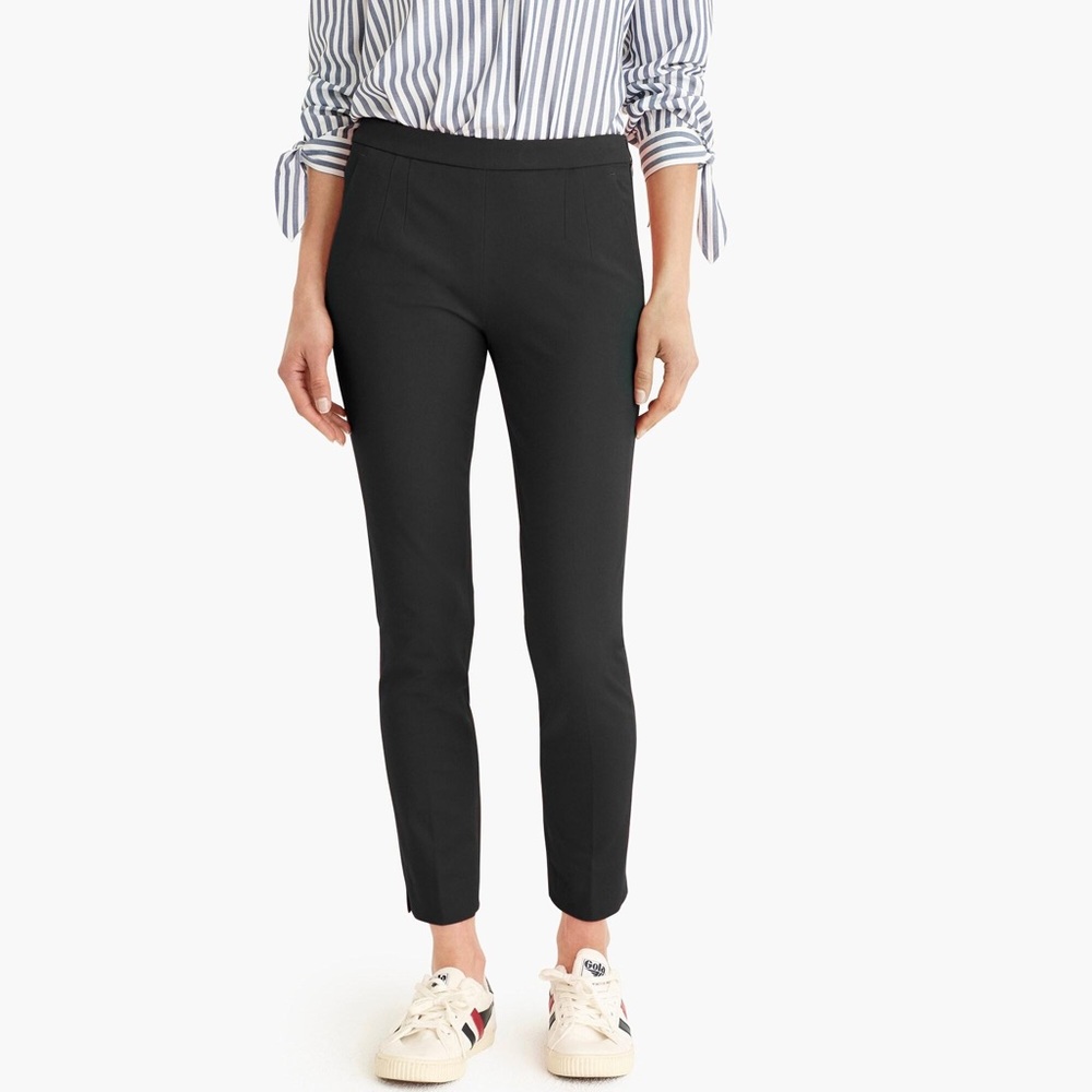 J. Crew Martie ankle-length slim fit black pants, size 10